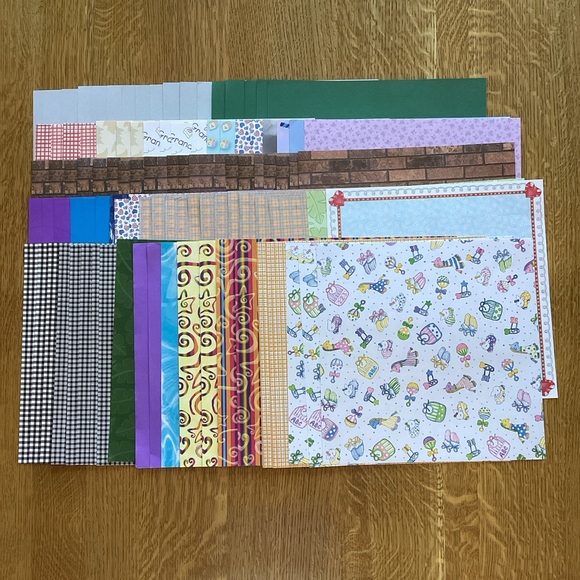 Lot 104 Sheets of 8.5” x 11” Cardstock Scrapbook Paper - Picture 1 of 7